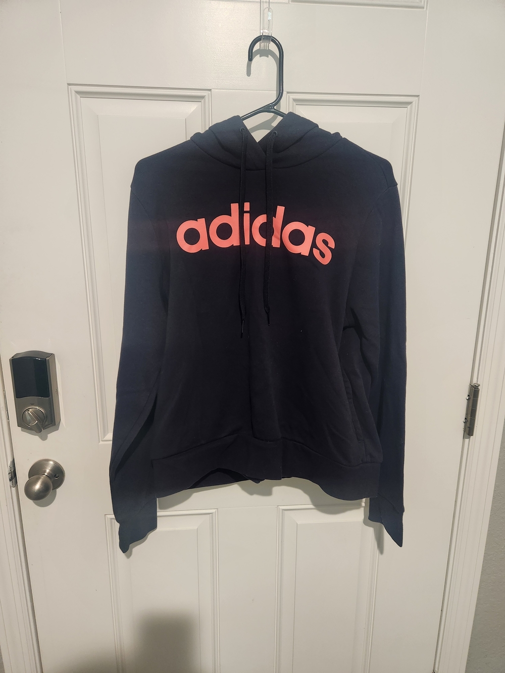 adidas Essentials Linear Logo Hoodie Men's Black XL